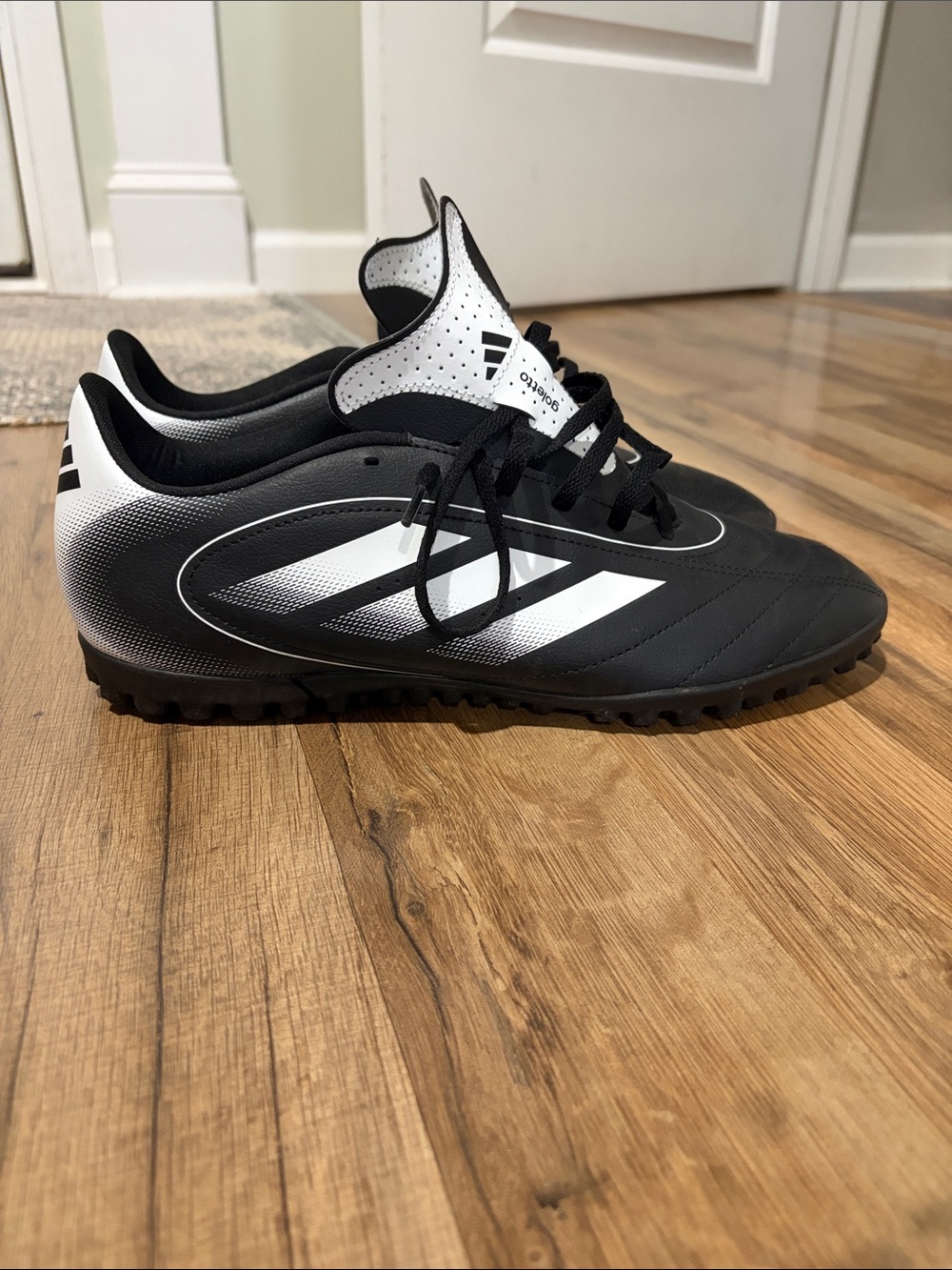 Adidas Men’s Black/White Turf Soccer Shoes